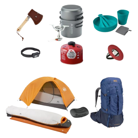 صورة لقسم معدات التخييم والتنزه