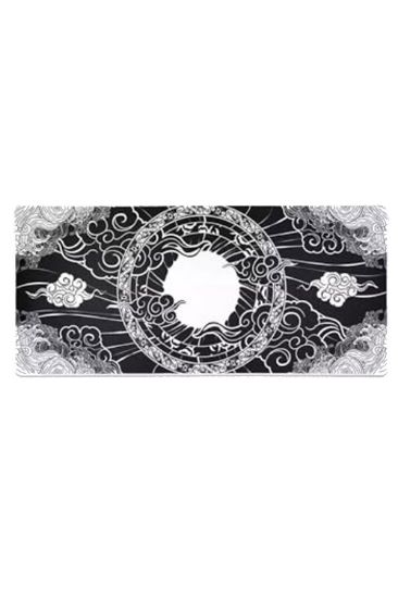 صورة لوحة ماوس للألعاب باللونين الأسود والأبيض